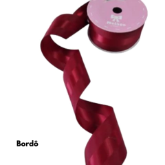 Fita gorgurão com Cetim Central 38mm (3 metros) - comprar online