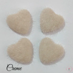 Aplique Pelinho Coração 3cm (2 unidades)