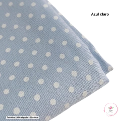 Tecido Tricoline Estampado Poá - 25x48cm (1 unidade)