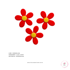 Aplique Flor Pesponto emborrachado 3,5cm ( 1 unidade) na internet