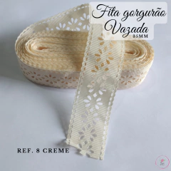 Fita gorgurão Vazada Pétalas importada 35mm (15 metros) na internet