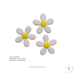 Aplique Flor Pesponto emborrachado 3,5cm ( 1 unidade) - Atelie Rosa di Pano