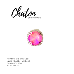 Chaton Engrampado 2cm (1 unidade) - Atelie Rosa di Pano