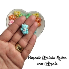 Pingente Ursinho em Resina com argola (5 unidades) - comprar online
