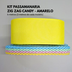 Kit Fita passamanaria Zig zag Candy 13mm 6 Metros (3 metros de cada modelo) - comprar online
