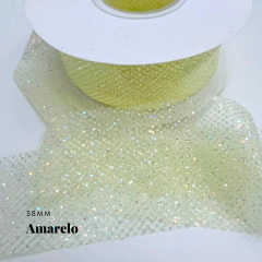 Fita Organza Brilho 38mm (3 Metros) - comprar online