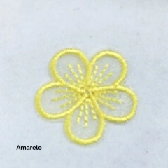 Flor de Tule Bordada 3,5 cm (2 unidades) na internet
