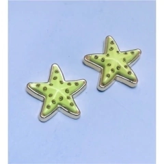 Aplique Botão Estrela Pequena 2,5 cm (2 unidades) - Atelie Rosa di Pano