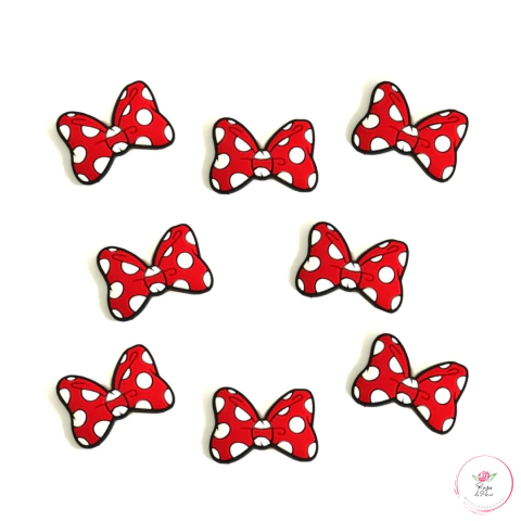 Aplique Laço Minnie Emborrachado ref. 63 - 3cm (1 unidade)