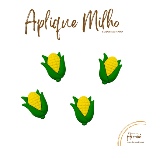 Aplique Milho Emborrachado (1 unidade)