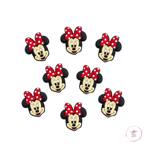 Aplique Minnie Laço com Bolinha Emborrachado ref. 70 - 34x28mm (1 unidade) - comprar online
