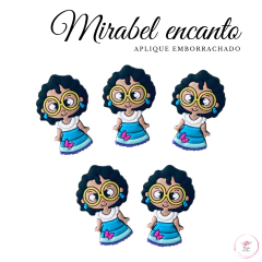 Aplique Mirabel Encanto 3cm Emborrachado (1 unidade)