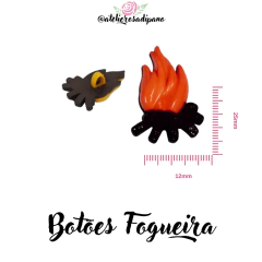 Botão Aplique Fogueira (5 unidades Sortida) - comprar online
