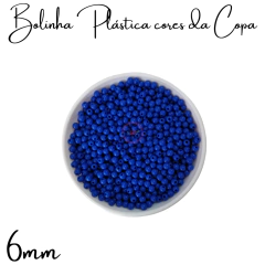 Bolinha Plástica 6 mm CORES DA COPA (50 gramas) na internet