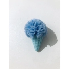 Aplique Sorvetinho Pompom 3 cm (2 unidades) - Atelie Rosa di Pano