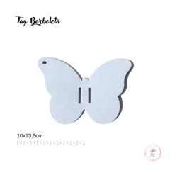 Embalagem Tag Borboleta - 10x13,5cm (50 unidades) - comprar online