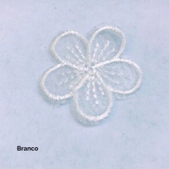 Flor de Tule Bordada 3,5 cm (2 unidades) - loja online