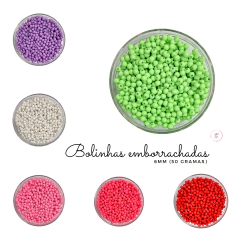 Bolinhas emborrachadas 6mm (50 gramas)