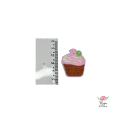 Aplique Cupcake Rosa com uva verde Emborrachado - 2 Unidades - comprar online