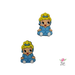 Aplique Emborrachado Cinderela Bebe - 2 Unidades