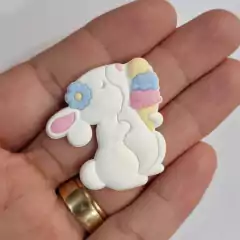 Aplique emborrachado Coelho sorvete páscoa - comprar online