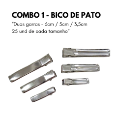 Combo Bico de pato 75 unidades sortidas (25und de cada tamanho) - loja online
