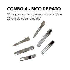 Combo Bico de pato 75 unidades sortidas (25und de cada tamanho) - comprar online