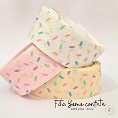 Fita Gorgurão Yama Confete 38mm