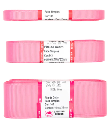 FITA GORGURÃO LISA SANDING COR 143