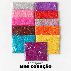 Lantejoula Mini Coração 3mm | Pacote com 20 gramas
