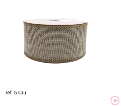 Fita de Juta com Fio dourado 4cm (rolo com 3 metros) - loja online