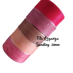 Fita organza Sanding 38mm (5 metros)