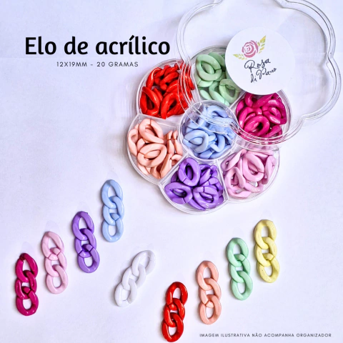 Elo de Acrílico - 12x19mm (20 gramas)