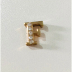 Letras Passantes com Strass 2cm (1 unidade)