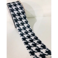 Fita gorgurão Pied de Poule 38mm (3 metros) - loja online