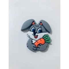 Aplique Emborrachado Coelho com Cenoura (1 unidade) - loja online