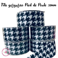Fita gorgurão Pied de Poule 38mm (3 metros) - comprar online
