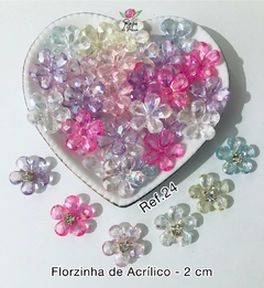 Florzinha de acrilico ref.24 (20 Unidades)