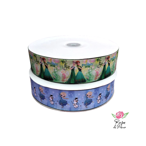 Fita gorgurão Frozen - 38mm (10 metros)