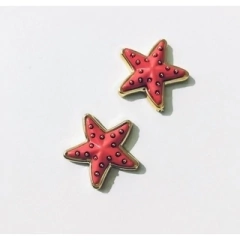 Aplique Botão Estrela Pequena 2,5 cm (2 unidades)