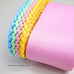 Kit Fita passamanaria Zig zag Candy 13mm 6 Metros (3 metros de cada modelo)