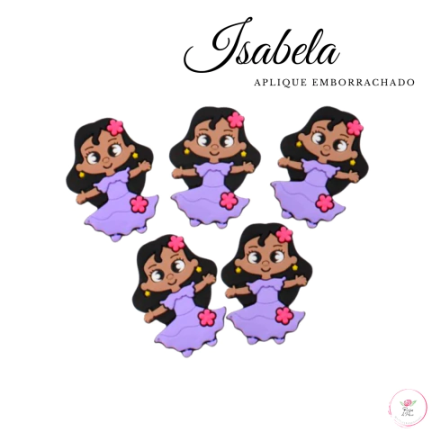 Aplique Isabela Encanto 4,2 cm Emborrachado (1 unidade)
