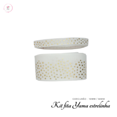 Kit Fita Gorgurão Yama Estrelinhas Douradas - comprar online