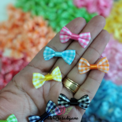 Mini Lacinho Xadrez (6 unidades) - comprar online