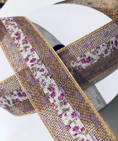 Fita de Juta Floral 38mm (3 metros)