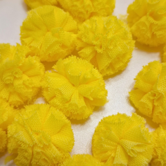 Pompom de Malha (Tule) 2,5 cm (6 unidades)