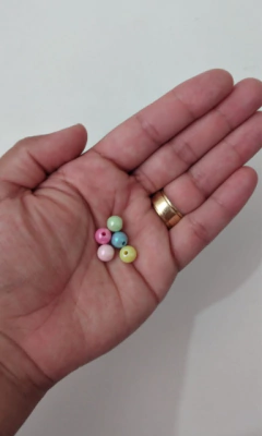Bolinha Colorida e Irizada 8mm - 50gramas - comprar online