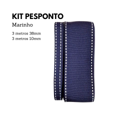 Kit Fita Pesponto Escolar 10mm/38mm (3 metros de cada tamanho)