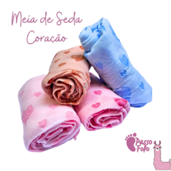 Meia de Seda Coração Passo Fofo (1 unidade)