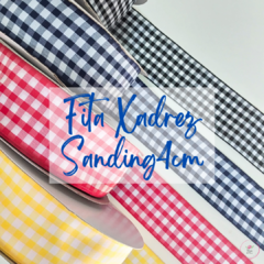 Fita Xadrez Sanding 4cm MODELO 2 - (3 Metros)